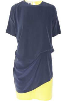 Acne Mallory Twotone Silk Dress - Lyst