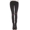 Rag & Bone Skinny Jean with Holes in Black (bone) - Lyst