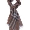 Burberry Brit Giant Check Scarf in Brown - Lyst