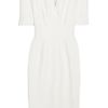 Burberry Stretchtwill Dress in White - Lyst