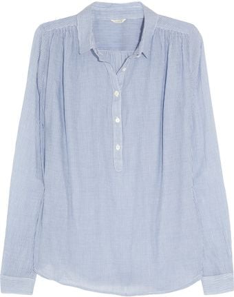J.Crew Striped Cotton Voile Top - Lyst