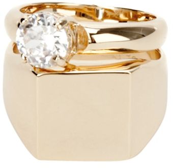 Maison Martin Margiela Stacked Ring - Lyst