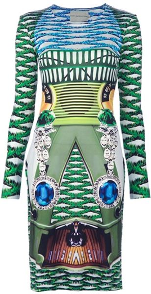 Mary Katrantzou Anchorino Jersey Dress - Lyst
