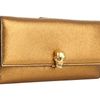 Alexander Mcqueen Continental Wallet in Gold (b) - Lyst