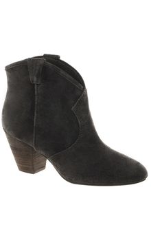 Ash Jalouse Leather Mid Heel Ankle Boot - Lyst