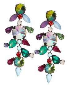 Asos Jewelled Vine Drop Earrings - Lyst