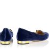 Charlotte Olympia Kitty Flat in Blue (navy) - Lyst