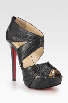 Christian Louboutin Bandra Leather Platform Sandals - Lyst