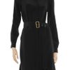Diane Von Furstenberg Jafar Silk Trenchstyle Dress in Black - Lyst