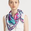 Emilio Pucci Silk Cnosso Square Scarf in Blue (fuchsia) - Lyst