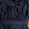 Jill Stuart Raw Edge Silk Chiffon Dress in Blue (navy) - Lyst