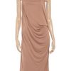 Michael Kors Draped Crepe Dress in Pink (blush) - Lyst