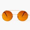 Nasty Gal Flip Side Shades Gold in Gold - Lyst