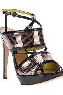 Pollini Open Toe Sandal - Lyst