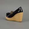 Stella Mccartney Loafer Wedge in Black - Lyst