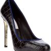 Stella Mccartney Snakeskin Embossed Pump in Black - Lyst