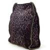 Stella Mccartney Falabella Faux Suede Shoulder Bag in Gray (leopard) - Lyst