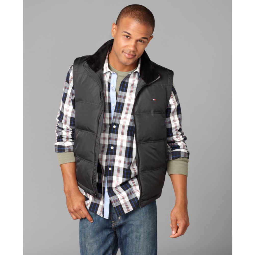 Tommy Hilfiger Ludlow Puffer Vest in Black for Men (tommy black) Lyst