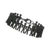 Topman Black Link Metal Man Bracelet in Black for Men - Lyst