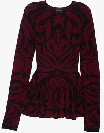 Torn By Ronny Kobo Peplum Knit Top - Lyst