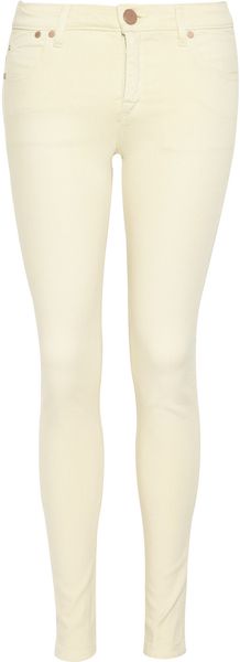 Victoria Beckham Power Cropped Midrise Leggingsstyle Jeans - Lyst