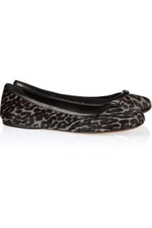 Alaïa Leopardprint Calf Hair Ballet Flats - Lyst