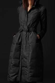 Burberry Prorsum Bow Belt Downfilled Coat - Lyst