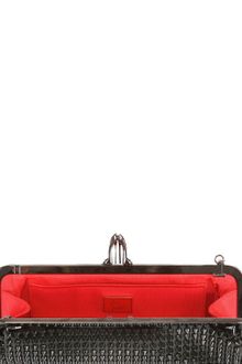 Christian Louboutin Miss Loubi Patent Spikes Clutch - Lyst