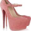Christian Louboutin Lady Daf 160 Suede Platform Pumps in Pink (rose) - Lyst