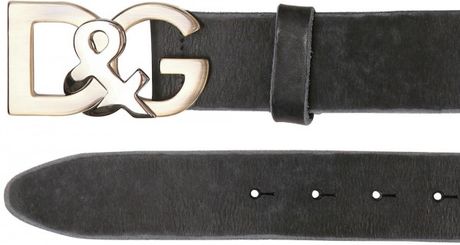 Dolce & Gabbana 35cm Washed Leather Belt in Black for Men - Lyst