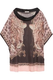Emma Cook Printed Silk Chiffon Top - Lyst