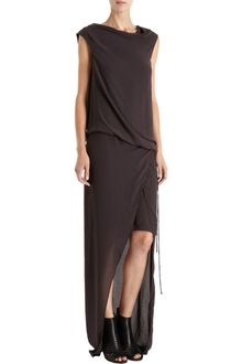 Helmut Lang Draped Dress - Lyst