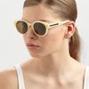 Karen Walker Anywhere Round Acetate Sunglasses in Beige (bone) - Lyst