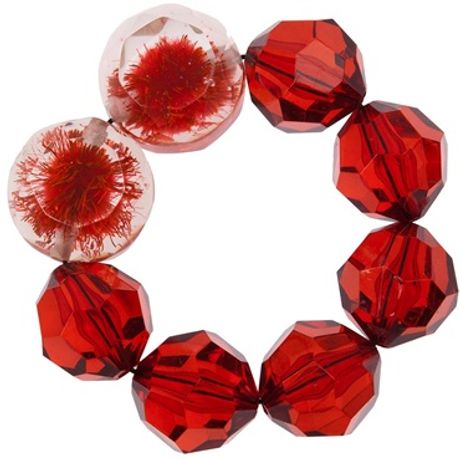 Marni Large Bead Bracelet in Red - Lyst
