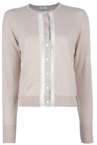 Paul Smith Lace Trimmed Cardigan - Lyst