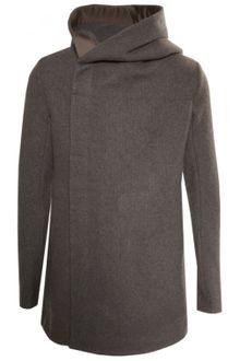 Rick Owens Hooded Pea Coat - Lyst