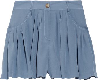 Thakoon Addition Pleated Crepe georgette Shorts - Lyst