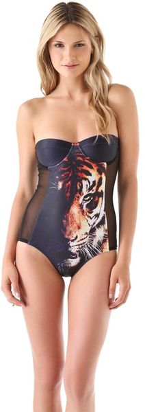 We Are Handsome Panel One Piece - Lyst