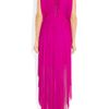 Willow Draped Silk Tulle Dress in Pink (magenta) - Lyst