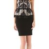 Alice + Olivia Robyn Bodice Dress in Black - Lyst