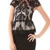 Alice + Olivia Robyn Bodice Dress in Black - Lyst