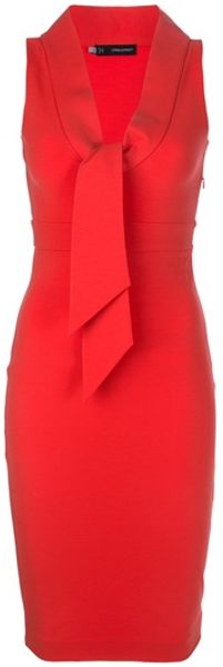 DSquared2 Scarf Detail Dress - Lyst