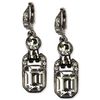 Givenchy Light Hematite Tone Black Diamond Crystal Drop Earrings in Black - Lyst