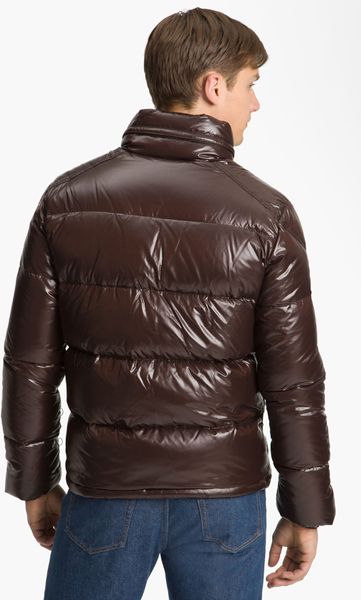 moncler puffer jacket brown