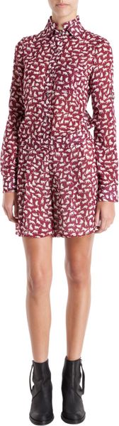 10 Crosby by Derek Lam Kitty Print Double Collar Romper - Lyst
