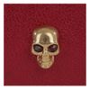 Alexander Mcqueen Cherry City Leather Skull Charm Card Holder in Red (cherry) - Lyst