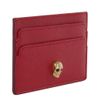 Alexander Mcqueen Cherry City Leather Skull Charm Card Holder in Red (cherry) - Lyst