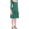 Alexander Mcqueen Square Neck Circle Dress in Green - Lyst