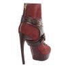 Alexander Mcqueen Oxblood Stirrup Buckle Boot in Red (oxblood) - Lyst