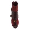 Alexander Mcqueen Oxblood Stirrup Buckle Boot in Red (oxblood) - Lyst